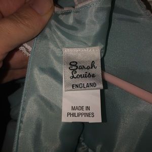 Sarah Louise England mint velvet dress